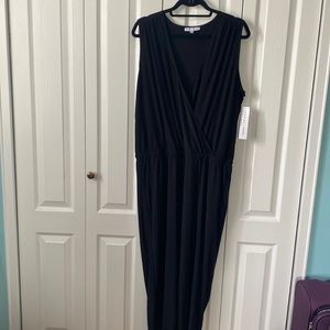New Black jumpsuit with pockets, Anna Lee + hope,  size XL